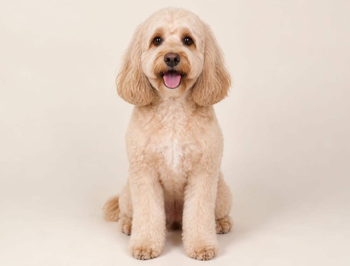 Nachher: frisch gepflegter Cockapoo